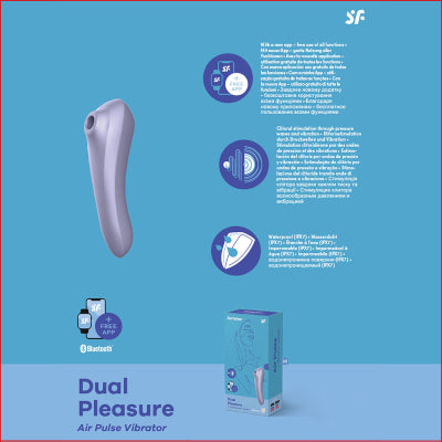 Satisfyer Dual Pleasure App Compatible Air Pulse Purple