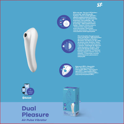 Satisfyer Dual Pleasure App Compatible Air Pulse White