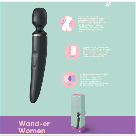 Satisfyer Wand-er Woman Black