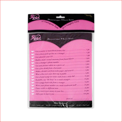 Girls Night Out Scavenger Hunt List