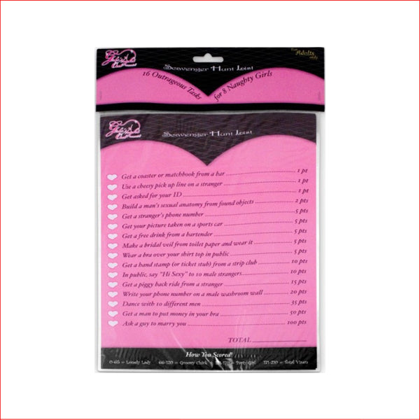 Girls Night Out Scavenger Hunt List