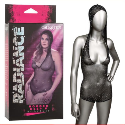 Radiance Deep V Hooded Teddy PLUS