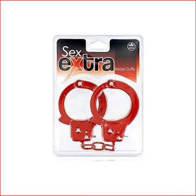 Sex Extra Metal Cuffs Red