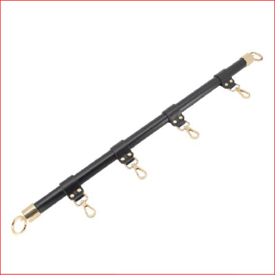 PU Leather Wrapped Shackle Bar Gold