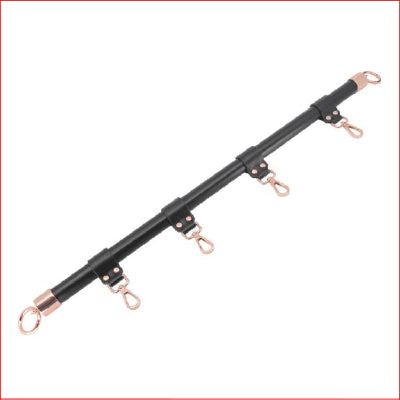 PU Leather Wrapped Shackle Bar Rose Gold