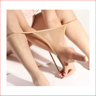 Mens Sheer Bulge Pouch Latte M/L