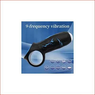Enhanced Vibrating Sleeve Black