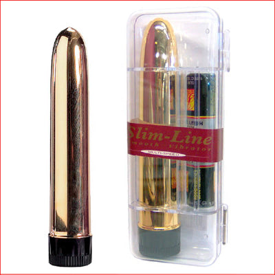 SlimLine Smooth 7" Vibrator - Gold