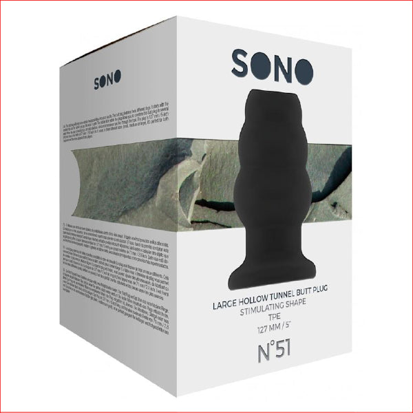Sono No-51 Blk Large Hollow Tunnel Plug