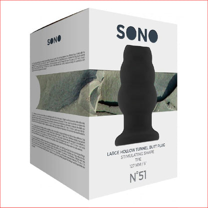 Sono No-51 Blk Large Hollow Tunnel Plug