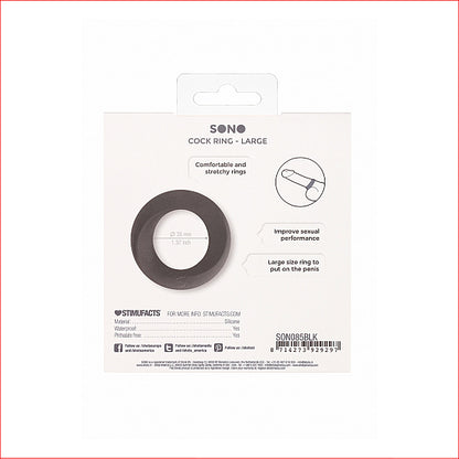 Sono No-85 Cock Ring Large Black