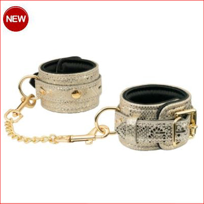 Spartacus White Snake Skin Cuffs
