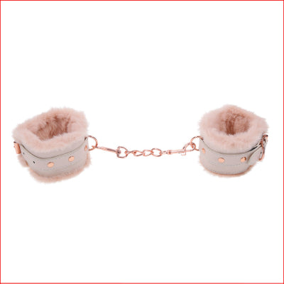 Sex & Mischief Peaches N Cream Fur Cuffs