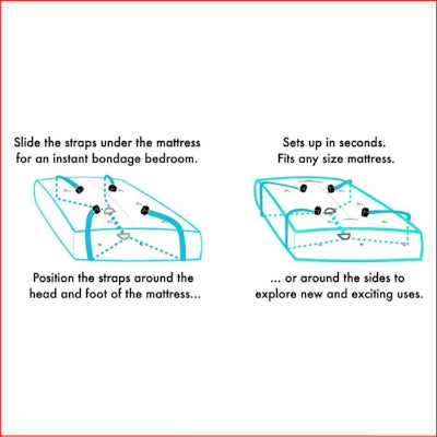 Sex & Mischief Bed Restraint Kit