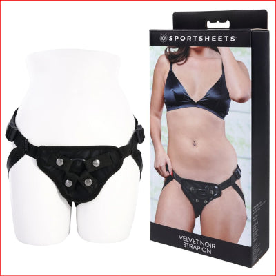 SPORTSHEETS Velvet Noir Strap On