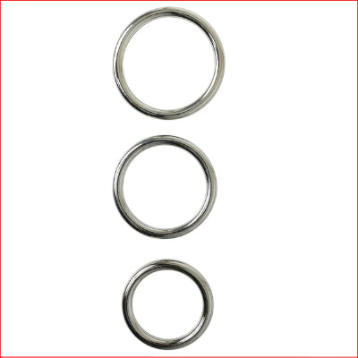 Sportsheets Seamless Metal O-Ring 3 Pack