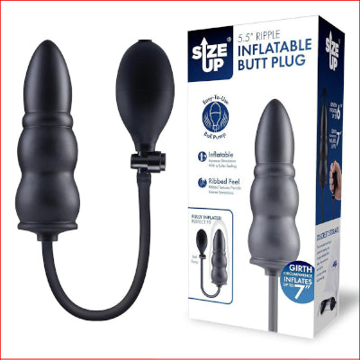 Size Up 5.5" Ripple Inflatable Butt Plug