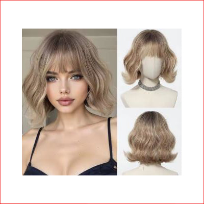Wig Wavy Short Honey Blonde