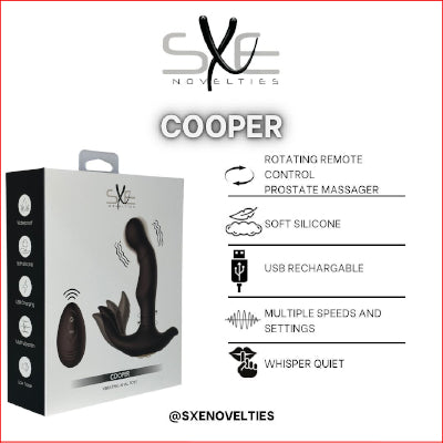 SXE Cooper Vibrating Anal Toys with Remote