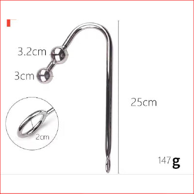 Stainless Steel Anal Hook Prostate Massager