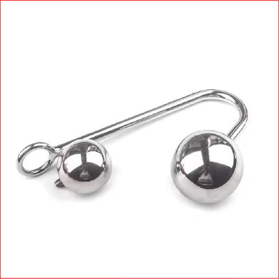 Stainless Steel Anal Hook Prostate Massager 2pce