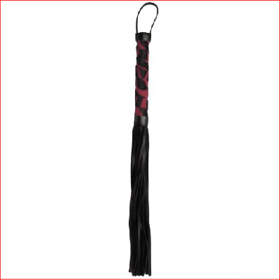BB PU Flogger Red Zebra