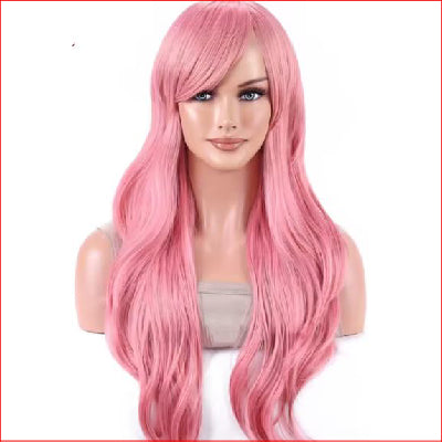 Wig Long 28" Wavy Dusty Pink