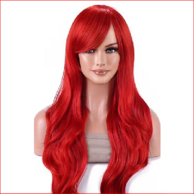 Wig Long 28" Wavy Ruby Red