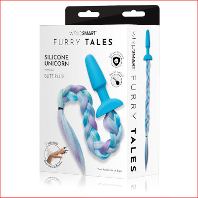 WhipSmart Furry Tales Silicone Unicorn Butt Plug