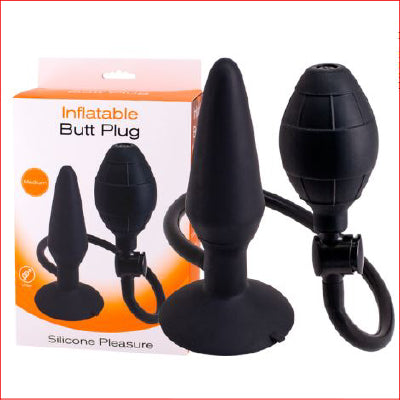Inflatable Butt Plug Silicone Medium