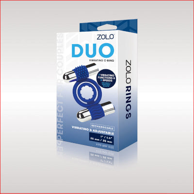 Zolo Duo Vibrating Cock Ring Rechargeable